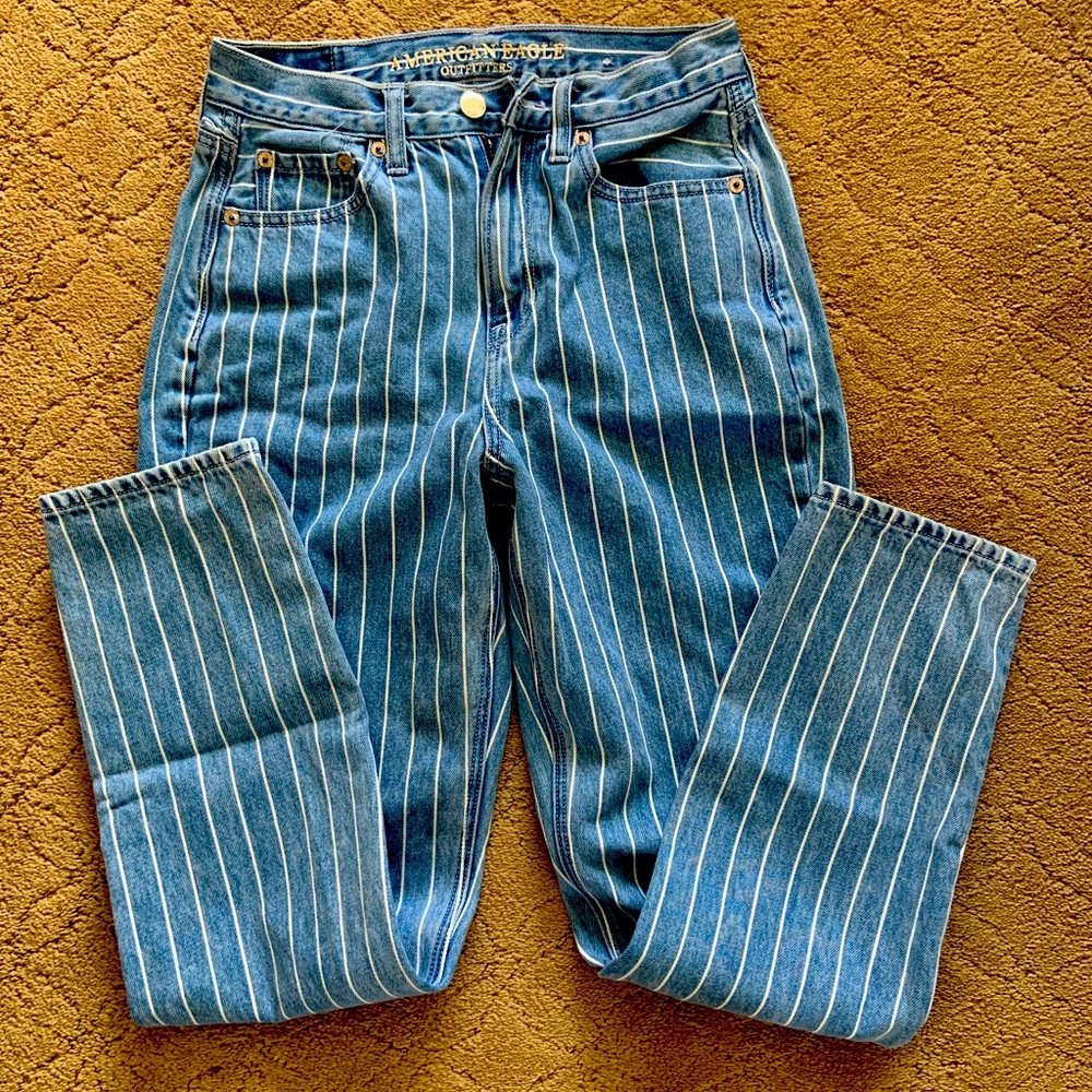 Pin striped Mom Jeans